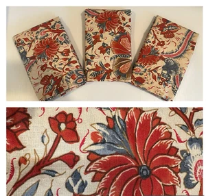 (3) POTTERY BARN Jordan Palampore Floral Cotton-Linen EURO Pillow SHAMS VINTAGE - Picture 1 of 11