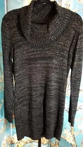 Neu mit Etikett AB Studio Tunika-Pullover Wasserfallausschnitt, Größe Medium, Einzelhandel $ 50,00 - Bild 1 von 2