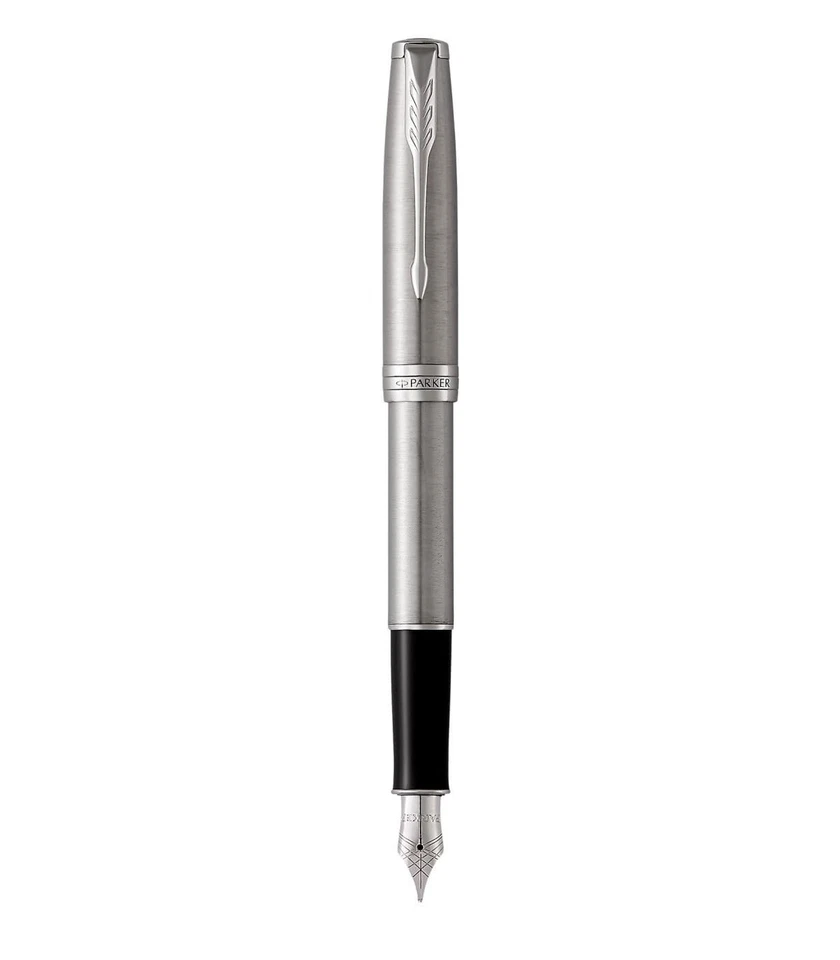Parker Sonnet Fountain Pen Stainless Steel Palladium Trim 1931510 M