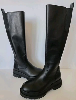 La Canadienne BROOKE Women’s Knee High Heeled Riding Boots Black Leather US 7.5 - Image 1 of 4