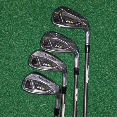 Conjunto de Ferro TaylorMade 2019 M2 (8, 9, PW, AW) STEELFIBER i95 REG Flex - Imagem 1 de 4