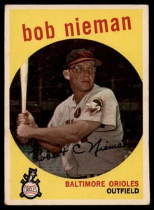 1959 Topps #375 Bob Nieman VG/EX Very Good/Excellent Orioles   - Picture 1 of 2