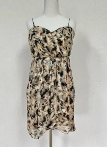 Anthropologie Heartloom Lola Silk Dress Sz Medium Multicolor Sleeveless New $198 - Picture 1 of 11