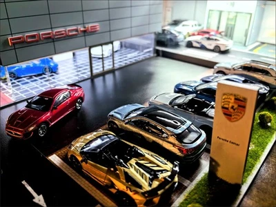 Diorama 1:64 Auto Garage Modell LED Beleuchtung Parkplatz Szene Display Case - Bild 1 von 4