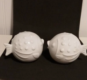 Ceramic Fish Salt & Pepper Set - Picture 1 of 3