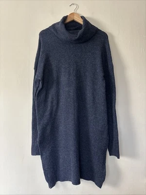 Длинный высокий синий длинный джемпер Sally размер UK 10-12 - Изображение 1 из 4