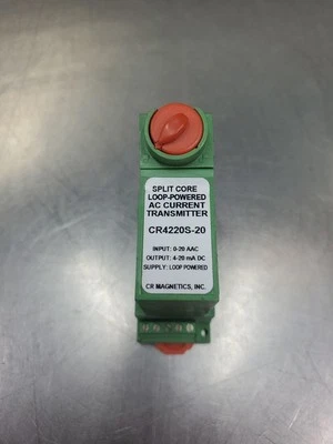 CR Magnetics CR4220S-20 Split Core Loop-Powered AC Current Transmitter.     5D-2 - Image 1 of 4