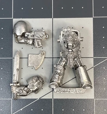 Vintage 2nd Ed 40K SPACE MARINE TERMINATOR SERGEANT metal GW '94 firstborn BC25 - Image 1 of 2