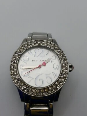  Betsy Johnson watch, ladies, silver, new battery installed - Image 1 of 4