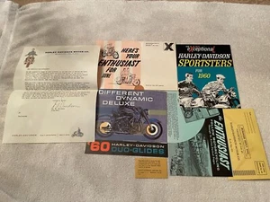 1960 HARLEY DAVIDSON Welcome Pack with letter and original mailer. - Picture 1 of 7