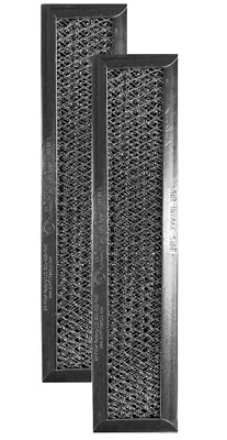AIR FILTER FACTORY Compatible GE WB02X11550 Microwave Charcoal Carbon Replacement Filters 2 Pack