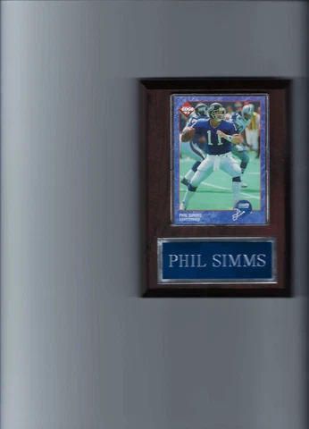 PHIL SIMMS PLAQUE NEW YORK GIANTS NY FOOTBALL NFL   C Cover