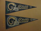 Nfl Stlouis Rams Vintage Defunct Lot Of 2 Different 3 Bar Facemask Pennants