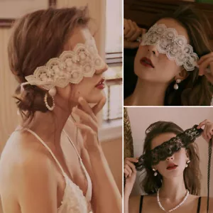 1PC Blindfold Cover See-Through Nightwear Sexy Lace Eye Mask Women's - Picture 1 of 26
