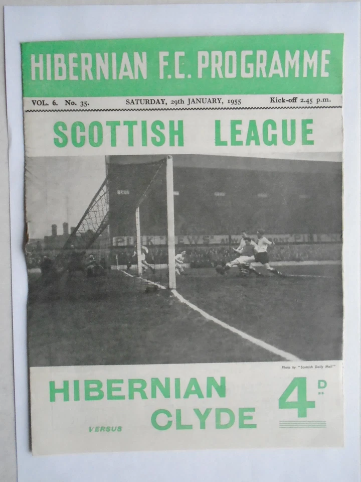 Hibernian v Clyde 1954/55 Division 1 - Image 1 of 1