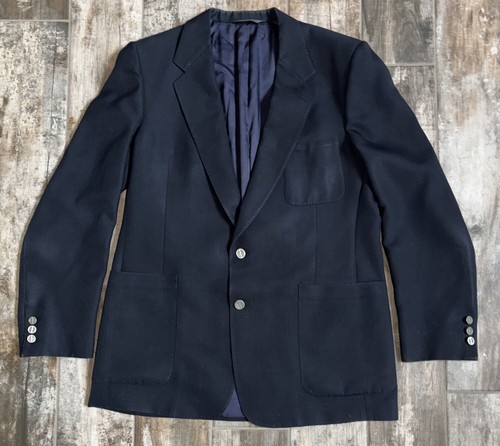 Giacca Christian Dior Monsieur vintage uomo 40R blu blazer cappotto sportivo lana