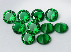Lotto 10 pezzi naturali certificati MUZO verde colombiano smeraldo 3,00 mm gemme non riscaldate - Foto 1 di 8