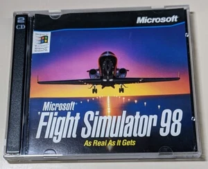 Microsoft Flight Simulator 98 Game (PC, 1997) World Of Flight Disc Also - Picture 1 of 4