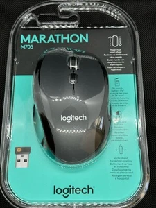 NEW LOGITECH M705 MARATHON WIRELESS MOUSE 910-001935 FAST FREE SHIPPING - Picture 1 of 5