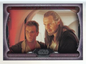 2015 Topps Star Wars Masterwork Companions #C6 Obi-Wan Kenobi & Qui-Gon Jinn