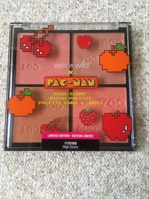 Nueva paleta de rubor Wet n Wild x PAC-MAN High Score edición limitada rosa melocotón Foto 1 de 4