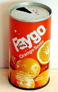 Faygo Orange; Faygo Beverages, Inc.; Detroit, Michigan; steel soda pop can - Picture 1 of 4