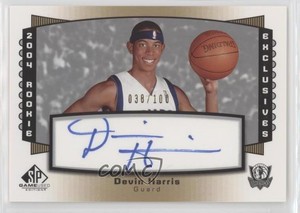 2004-05 SP Game Used Exclusive Signatures /100 Devin Harris #RE16 Rookie Auto RC