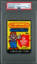 1989 Topps Nintendo Trading Card Game SEALED Wax Pack Super Mario Grade PSA 7 NM