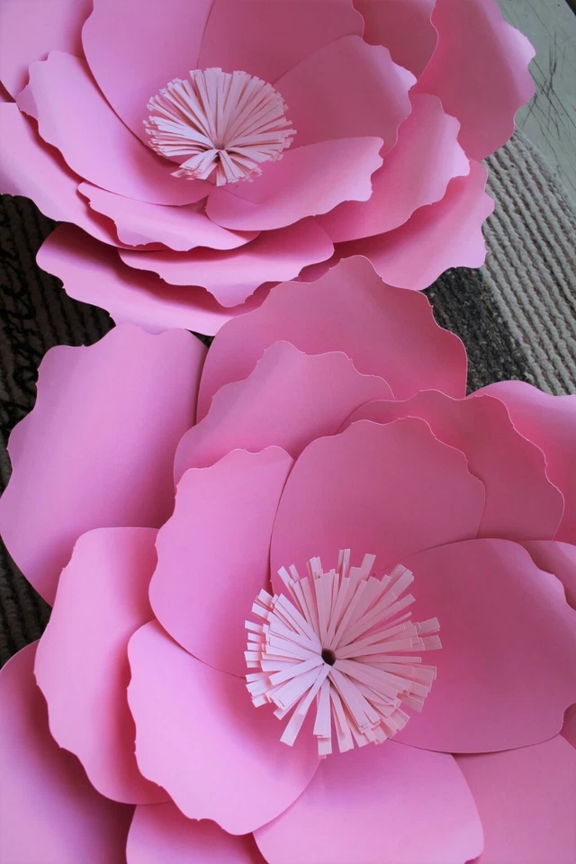 纸花手工玫瑰活动墙壁房间装饰派对婚礼艺术13件 — 第 1/4 张图片