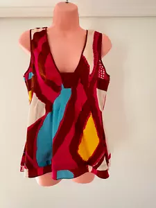 DIANE von FURSTENBERG ladies top size 10 - Picture 1 of 4