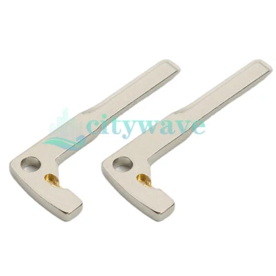 For Mercedes Benz CLA CLS CLK GLK GLA 2Pcs Uncut Emergency Insert Key Blade - Image 1 of 4