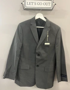 Joseph & Feiss Boys Pinstripe Blazer Suit Jacket, Grey Size 18 - Picture 1 of 11