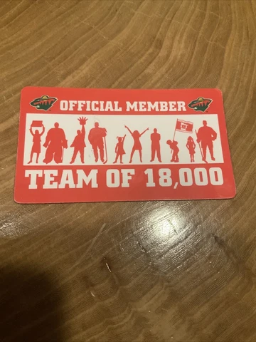 Minnesota Wild  Team of 18,000 Magnet Hockey NHL SGA Cover