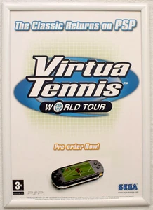 Virtua Tennis World Tour RARE PSP 42cm x 59cm Promotional Poster - Picture 1 of 1