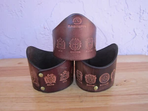 Set Of 3 EASTERN AIRLINES Latin American LEATHER Coffee Cup Holders For Sale!!! - Picture 1 of 5