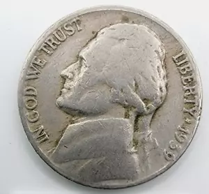 1939 P Jefferson Nickel VF Lo classifichi! Spedizione gratuita! - Foto 1 di 4