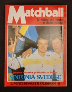 MATCHBALL RIVISTA TENNIS GENNAIO 1988 GIALLOBLU' IN DAVIS SINFONIA SVEDESE - Foto 1 di 1