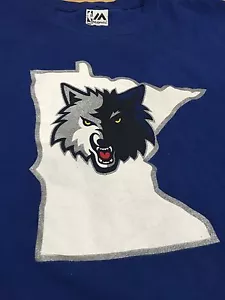 Maglietta grande Minnesota Timberwolves Rubio 9 NBA basket Minneapolis - Foto 1 di 4