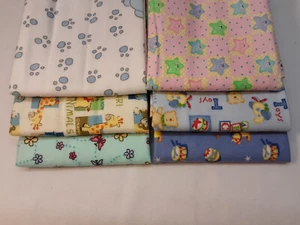 Estampados y pasteles de franela 100 % algodón Sassy Bears - Patios completos - ¡muchas impresiones! - Imagen 1 de 14