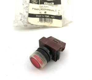 Nuevo GE General Electric P9XPLRGDN00NALI Botón Iluminado Rojo P9PDNV0 - Imagen 1 de 5