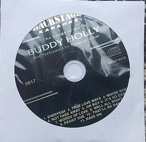 BUDDY HOLLY KARAOKE CDG DISC BACKSTAGE KARAOKE OLDIES MUSIC CD+G - Picture 1 of 1
