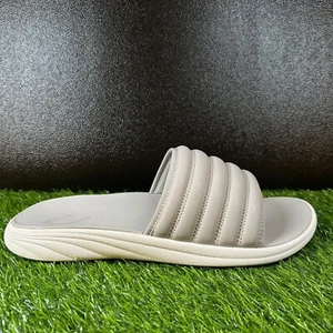 OluKai Komo Slides Sandals Cushioned Slip On Outdoor Comfort Gray Mens 13 M NWT - Picture 1 of 14
