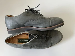 Cole Haan Men’s Dress Shoes Sz 10.5 Charcoal Gray Formal Or Casual Wear - Picture 1 of 8
