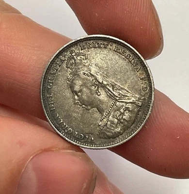 Grã-Bretanha - Xelim de prata 1887 - Victoria - Imagem 1 de 4