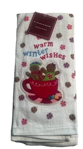 Nikolaus Quadrat Weihnachten Traditionen Küche Lebkuchen Winter Handtuch Neu mit Etikett - Bild 1 von 2