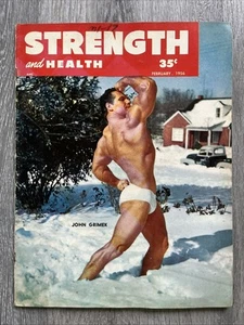 STRENGTH & HEALTH Magazine JOHN GRIMEK + WORLD WL CHAMPIONSHIP FEB 1956 V 24 N 2 - Picture 1 of 24