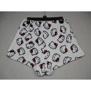 Hello Kitty Cute Fuzzy Lounge Hello Kitty Print Fleece Shorts Womens Size XS - Picture 1 of 7