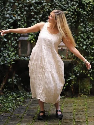 Privatsachen - Lagenlook KLEID PROSPERIHR Gr 44 bis 54 - stroh - Bild 1 von 4