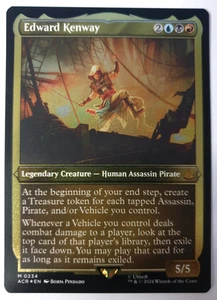 MTG Assassin's Creed - Edward Kenway - Etched FOIL Mythic - 0234 NM - Foto 1 di 1