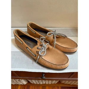 Sperry Top-Sider Leeward 2 Eye Leather Boat Shoe Size 10.5  - Picture 1 of 8